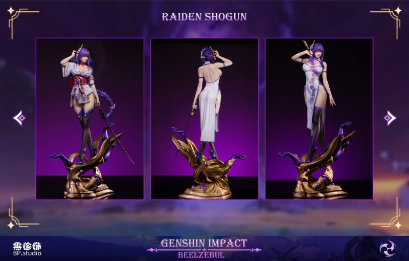 【Pre-order】Raiden Shogun Beelzebub ver AB GK Resin Statue 1/4 Scale Black Pearl Studio