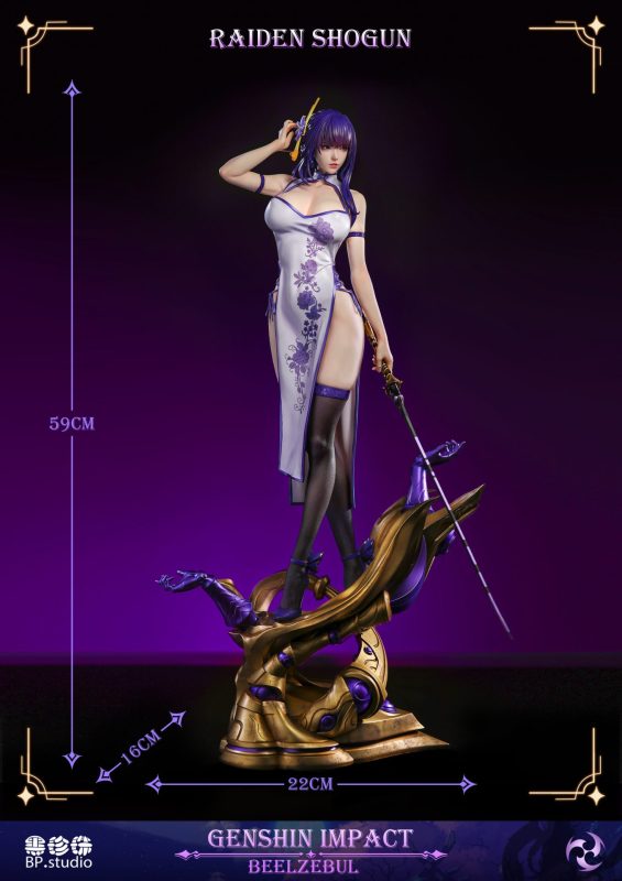 【Pre-order】Raiden Shogun Beelzebub ver AB GK Resin Statue 1/4 Scale Black Pearl Studio