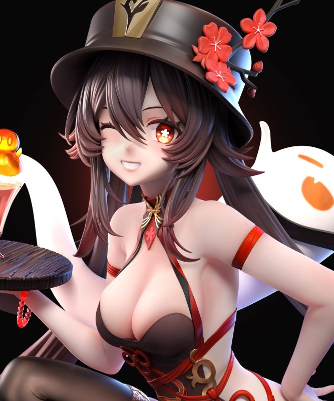 【Pre-order】Genshin Impact Hu Tao GK Resin Statue 1/6 Scale Lihui Studio