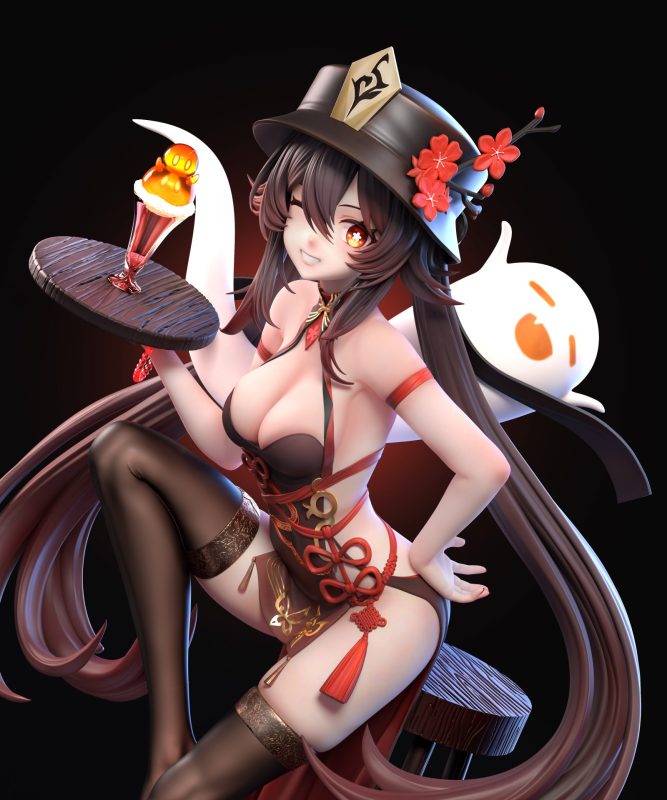 【Pre-order】Genshin Impact Hu Tao GK Resin Statue 1/6 Scale Lihui Studio