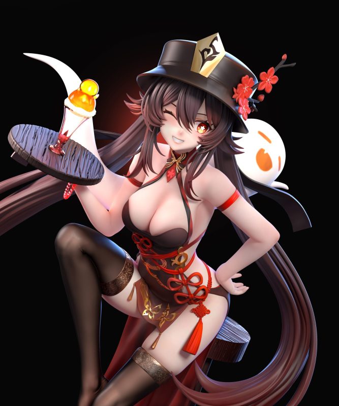 【Pre-order】Genshin Impact Hu Tao GK Resin Statue 1/6 Scale Lihui Studio