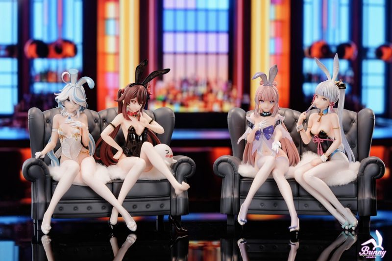 【Pre-order】Genshin Impact Bunny Girl #2 Furina & Kamisato Ayaka & Sangonomiya Kokomi & Hu Tao GK Resin Statue 1/7 Scale Bunny Studio