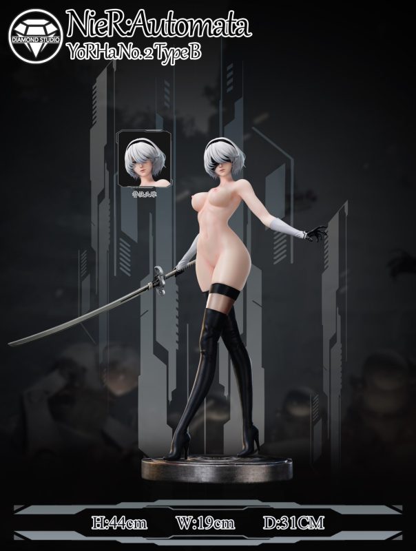 【Pre-order】Nier Automata 2B GK Resin Statue 1/6 Scale Diamond Studio