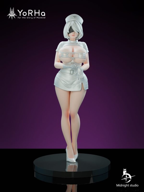 【Pre-order】NieR: Automata Nurse 2B GK Resin Statue 1/4 Scale Midnight Studio