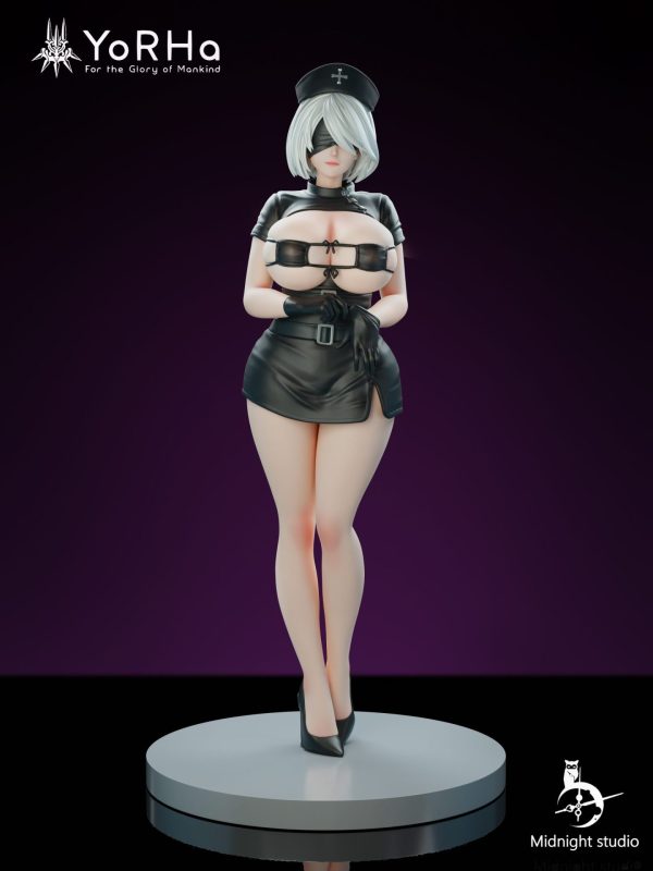【Pre-order】NieR: Automata Nurse 2B GK Resin Statue 1/4 Scale Midnight Studio