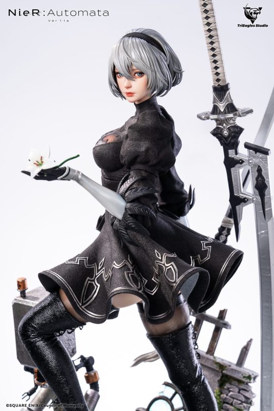 【Pre-order】NieR: Automata 2B Licensed Resin Statue 1/4 Scale Trieagles Studio