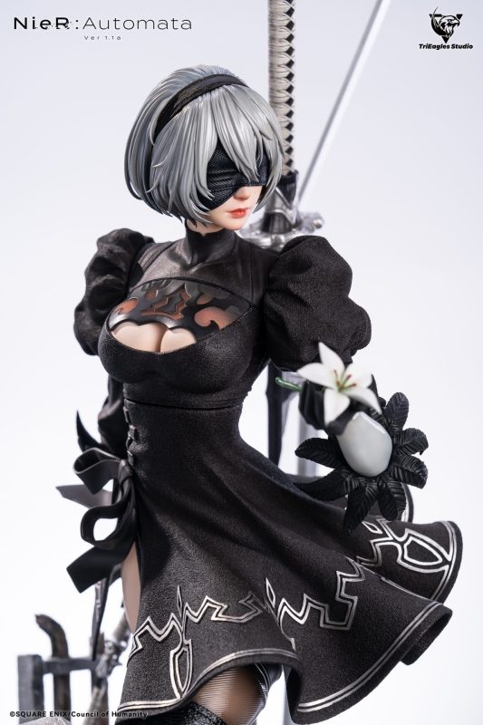 【Pre-order】NieR: Automata 2B Licensed Resin Statue 1/4 Scale Trieagles Studio