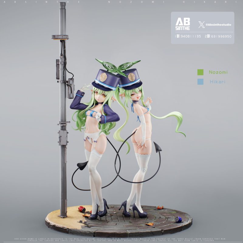 【Pre-order】Blue Archive Hikari & Nozomi GK Resin Statue 1/6 Scale ABsinthe Studio