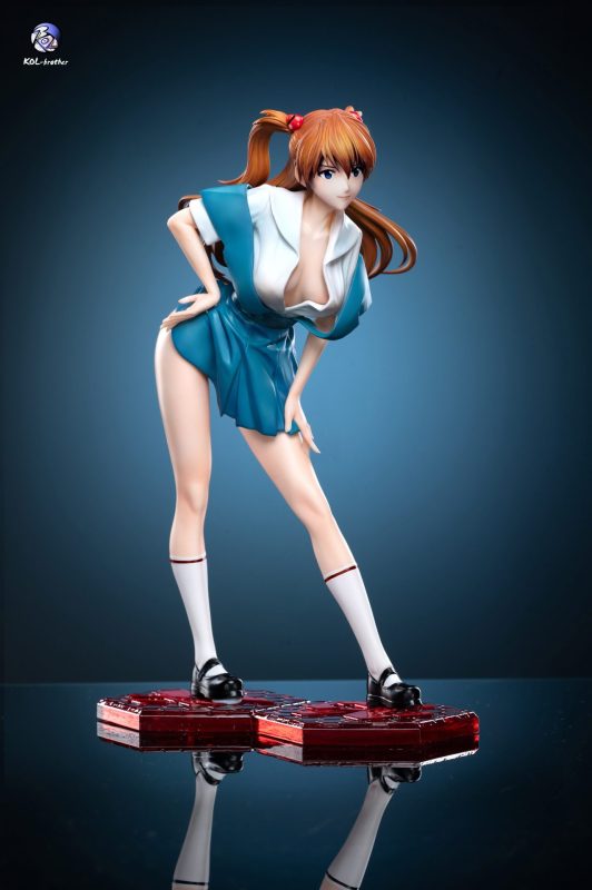 【Pre-order】Neon Genesis Evangelion Classic school uniform Asuka GK Resin Statue 1/6 Scale Kol brother Studio