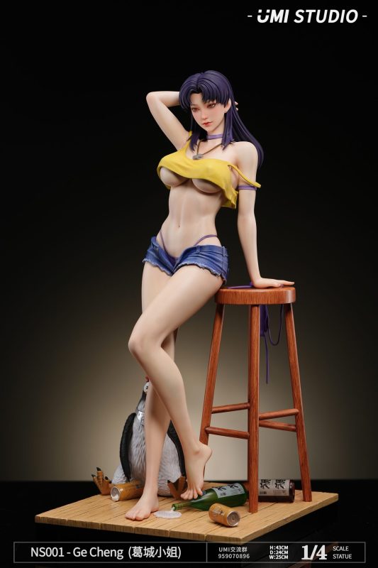 【Pre-order】Neon Genesis Evangelion NS001 Katsuragi Misato GK Resin Statue 1/4 Scale UMI Studio