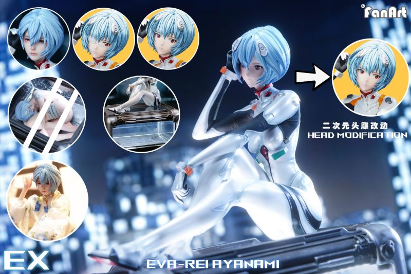 【Pre-order】Neon Genesis Evangelion Rei Ayanami GK Resin Statue 1/4 Scale Fanart Studio
