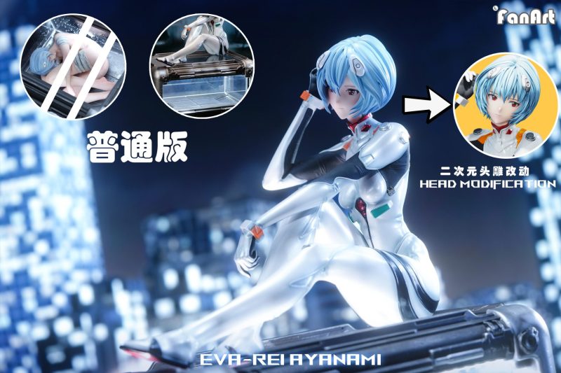 【Pre-order】Neon Genesis Evangelion Rei Ayanami GK Resin Statue 1/4 Scale Fanart Studio