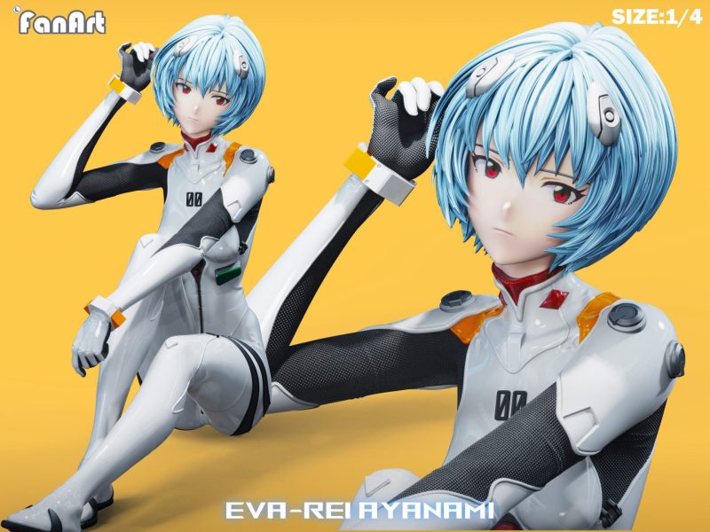 【Pre-order】Neon Genesis Evangelion Rei Ayanami GK Resin Statue 1/4 Scale Fanart Studio