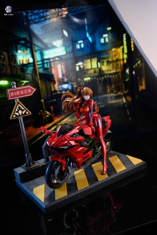 【Pre-order】Neon Genesis Evangelion Motorcycle Asuka GK Resin Statue 1/6 Scale KOL Studio