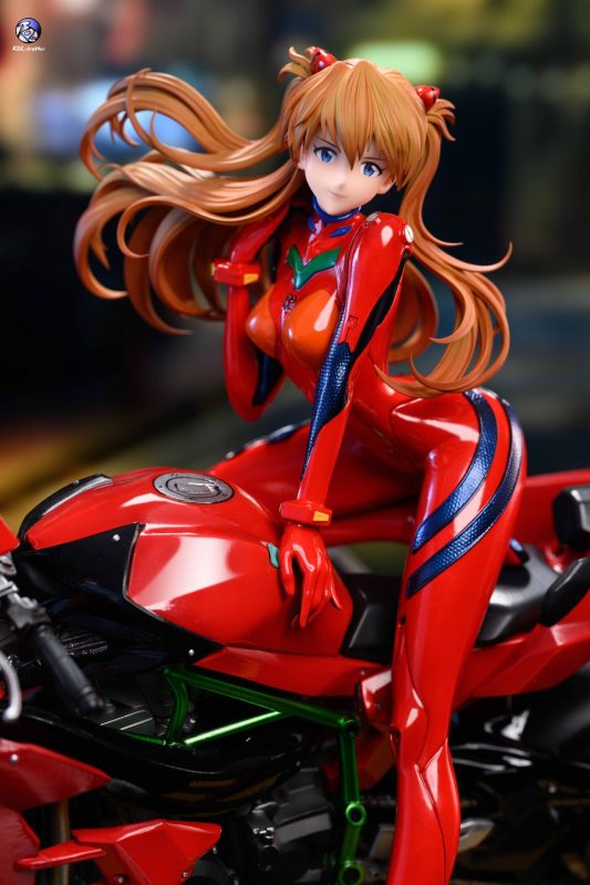 【Pre-order】Neon Genesis Evangelion Motorcycle Asuka GK Resin Statue 1/6 Scale KOL Studio