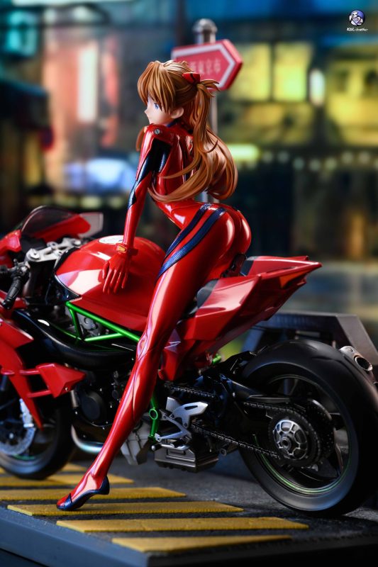 【Pre-order】Neon Genesis Evangelion Motorcycle Asuka GK Resin Statue 1/6 Scale KOL Studio