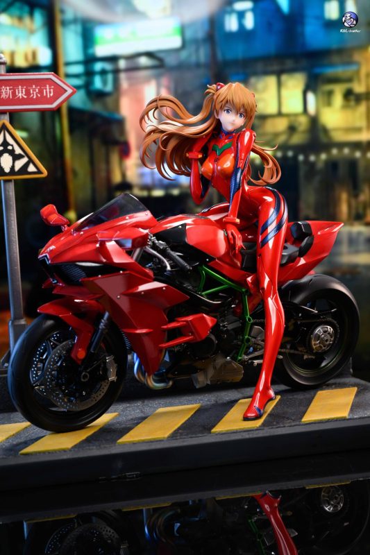 【Pre-order】Neon Genesis Evangelion Motorcycle Asuka GK Resin Statue 1/6 Scale KOL Studio