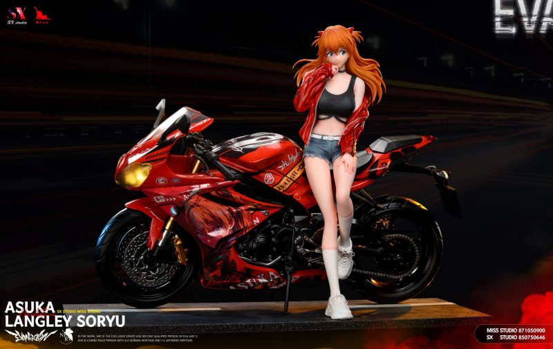【Pre-order】Neon Genesis Evangelion Motorcycle Asuka GK Resin Statue SX x Miss Studio