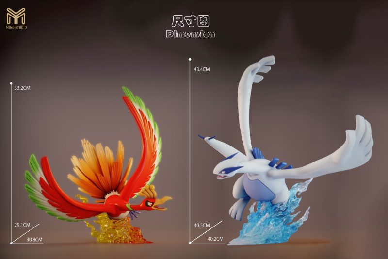 【Pre-order】Legendary Series #3 Lugia & Ho-Oh GK Resin Statue 1/20 Scale MINE Studio