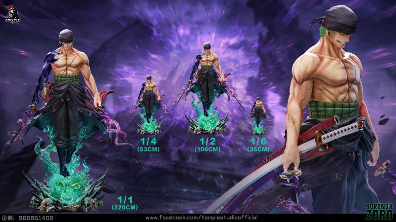 【Pre-order】One Piece Zoro GK Resin Statue Knights League Temple Studio