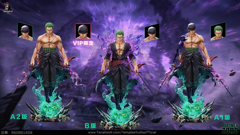 【Pre-order】One Piece Zoro GK Resin Statue Knights League Temple Studio