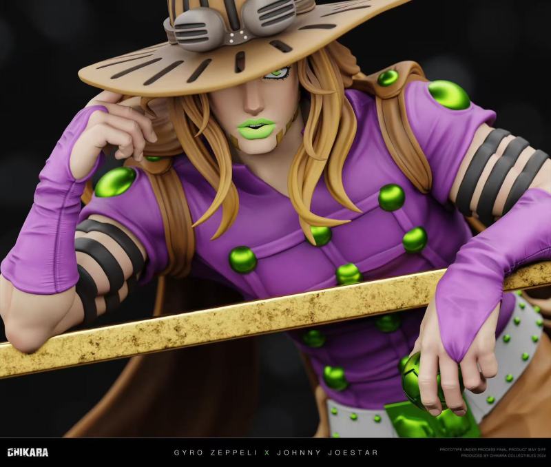 【Pre-order】JoJo's Bizarre Johnny Joestar & Gyro Zeppeli Resin Statue CHIKARA Studio