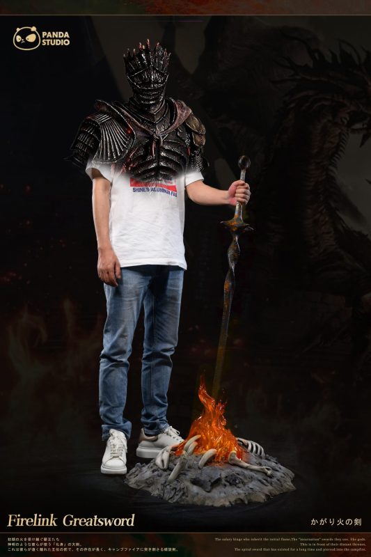 【Pre-order】 Elden Ring FireLink Greatsword Sword Resin Statue 1/1 Scale Panda Studio