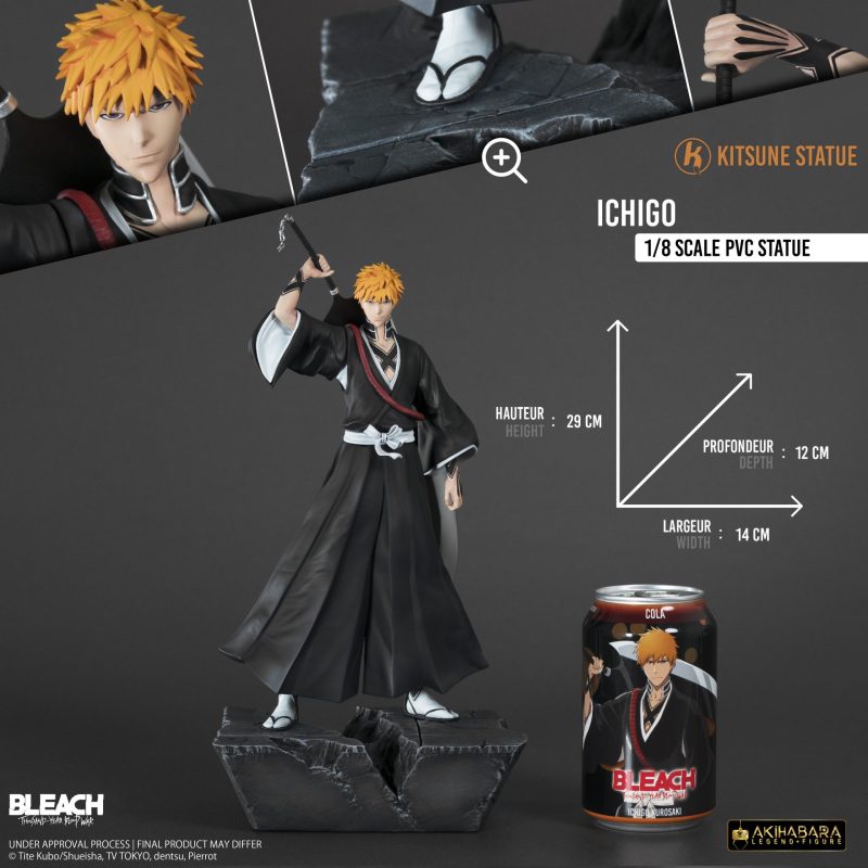 【Pre-order】Bleach Ichigo PVC Statue 1/8 Scale Kitsune Studio