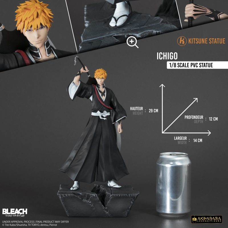 【Pre-order】Bleach Ichigo PVC Statue 1/8 Scale Kitsune Studio