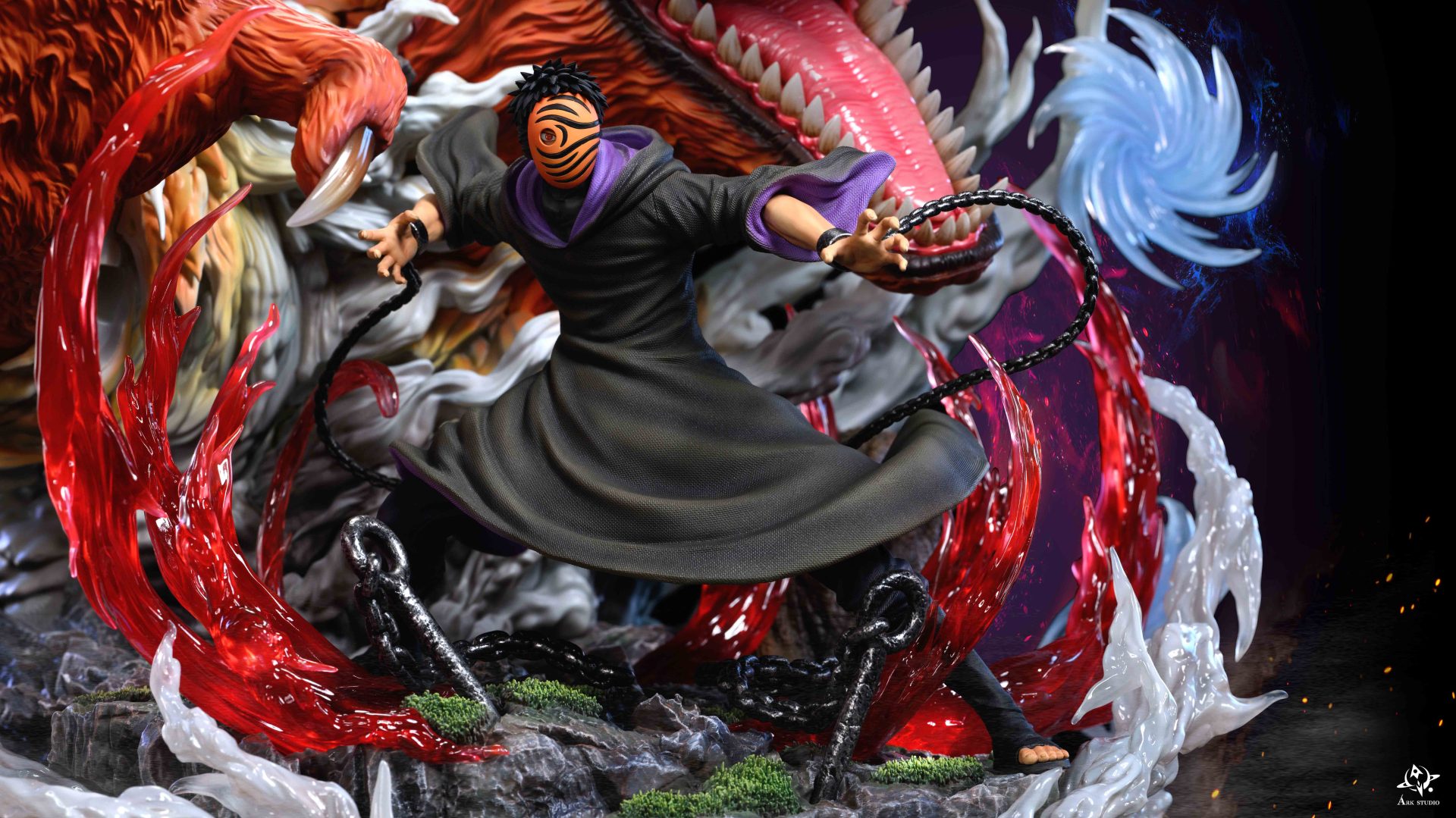 Naruto Statue – Obito Uchiha Figure (Masked Tobi) – 30 cm
