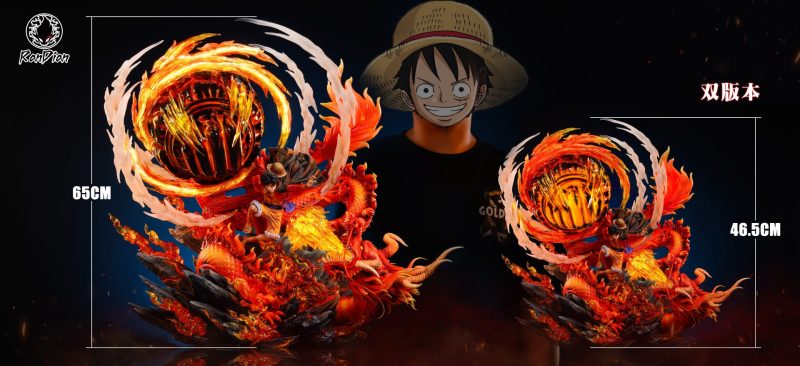 【Pre-order】One Piece Luffy vs Kaido GK Resin Statue Burning Point Randian Studio