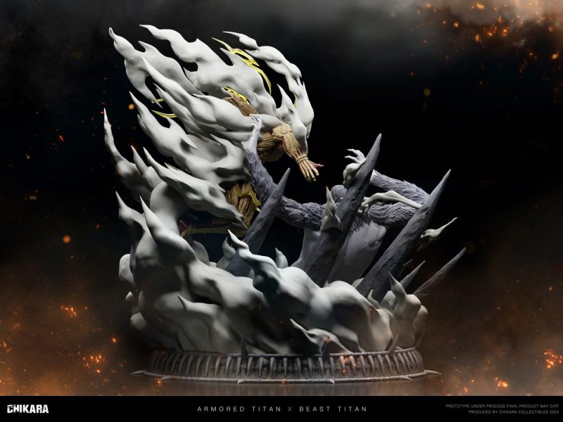 【Pre-order】AOT Armored Titan VS Beast Titan GK Resin Statue Chikara Studio