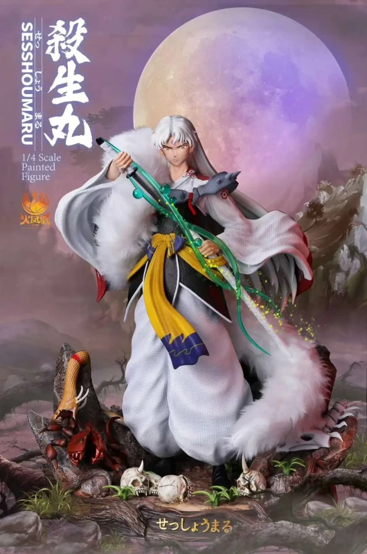 【In stock】Inuyasha Sesshomaru GK Resin Statue 1/4 Scale Fire Phoenix Studio