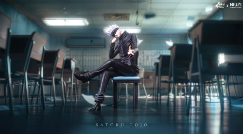 【Pre-order】Satoru Gojo GK Statue Resin 1/6  Scale Black x NIUZI Studio
