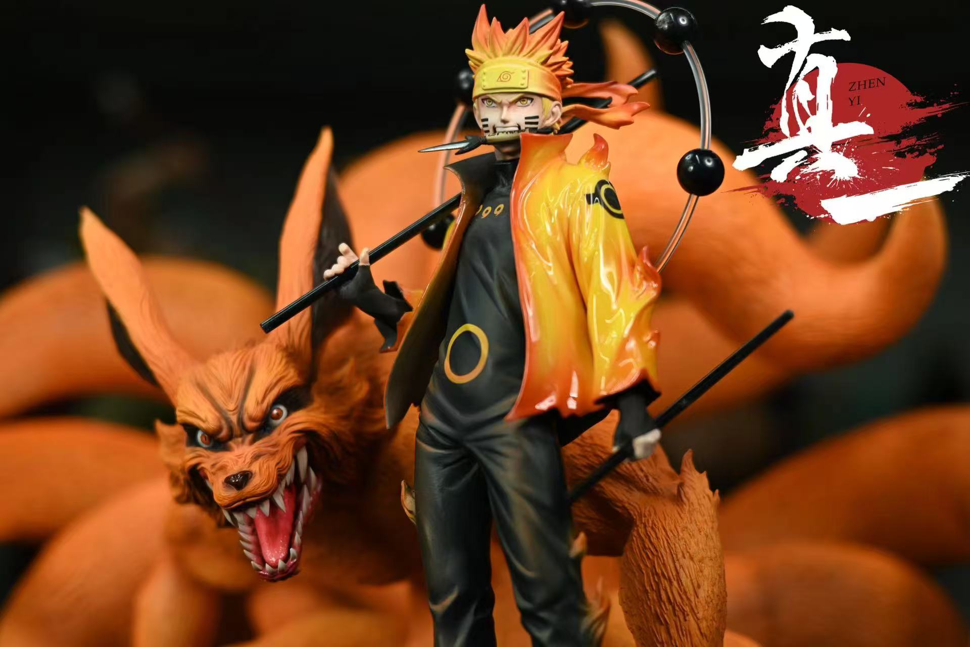 Figurine Naruto utilisant le Chakra de Kurama - Statue PVC GK Anime