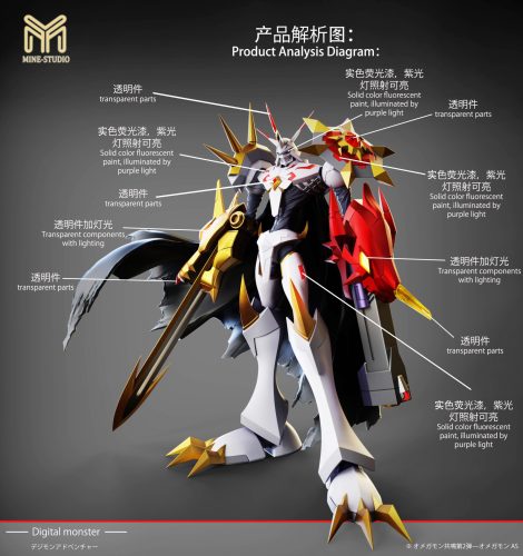 【Pre-order】Digimon Omegamon GK Resin Statue Mine Studio