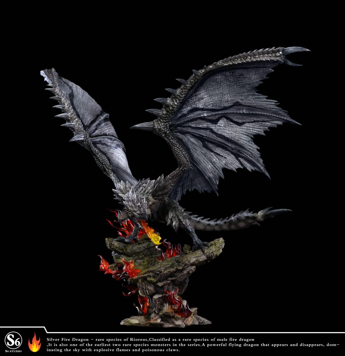 Silver Ratalos 【Pre-order】Monster Hunter Series Silver Rathalos & Azure Rathalos ...