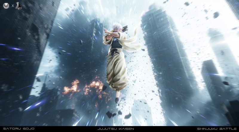 【Pre-order】S01 Gojo Satoru Battle of the Demon Realm Shinjuku Statue Resin 1/6 Scale ZanyJoke Studio & Temple Studio