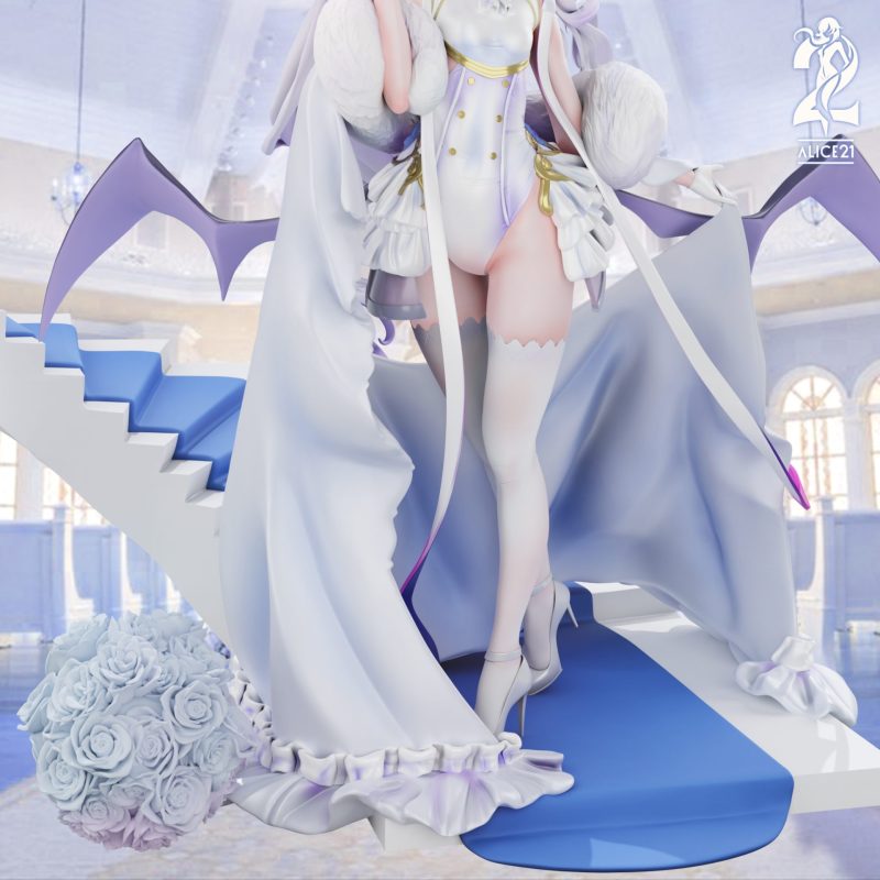 【Pre-order】Blue Archive White Wedding Dress #3 Sorasaki Hina GK Resin Statue 1/6 Scale Alice21 Studio