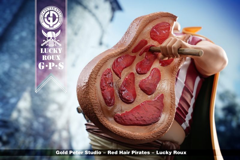 【Pre-order】One Piece Red Hair Pirates Lucky Roux GK Resin Statue 1/8 Scale POP Gold Peter Studio
