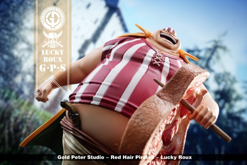 【Pre-order】One Piece Red Hair Pirates Lucky Roux GK Resin Statue 1/8 Scale POP Gold Peter Studio