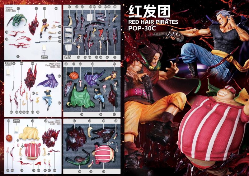 【Pre-order】One Piece Red Hair Pirates GK Resin Statue Jacksdo Studio
