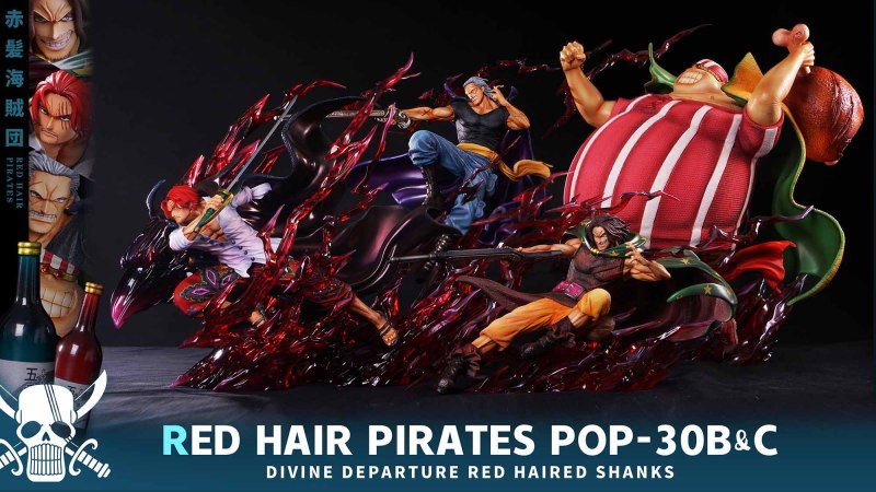 【Pre-order】One Piece Red Hair Pirates GK Resin Statue Jacksdo Studio