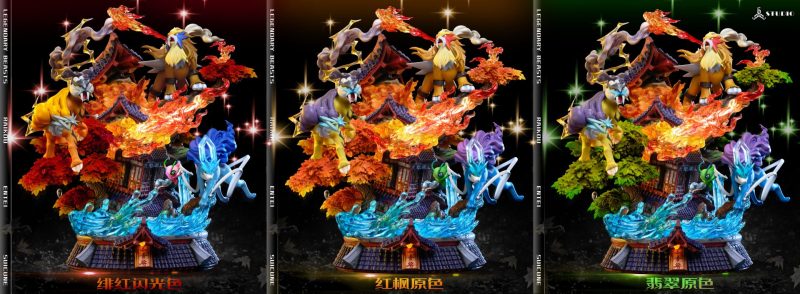 【Pre-order】Legendary Pokémon Entei & Raikou & Suicune GK Resin Statue 666 Studio