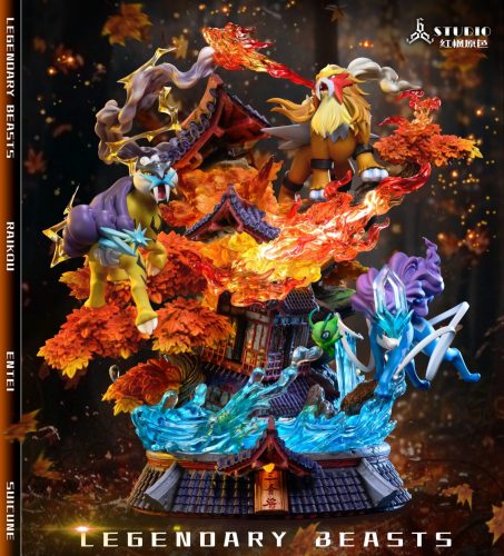 【Pre-order】Legendary Pokémon Entei & Raikou & Suicune GK Resin Statue 666 Studio