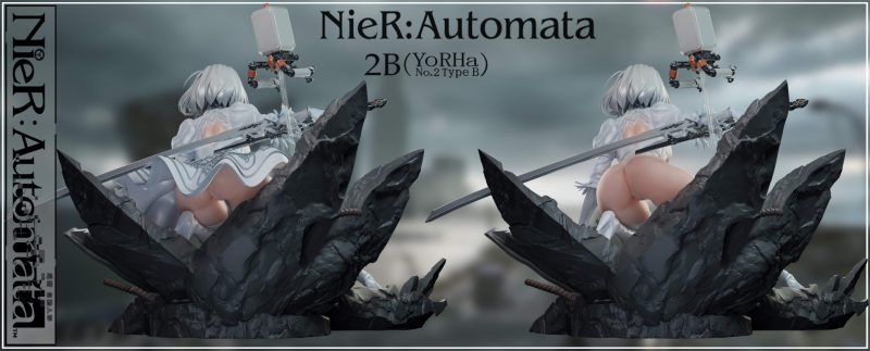 【Pre-order】Nier: Automata 2B Resin Statue 1/4 Scale CROW Studio