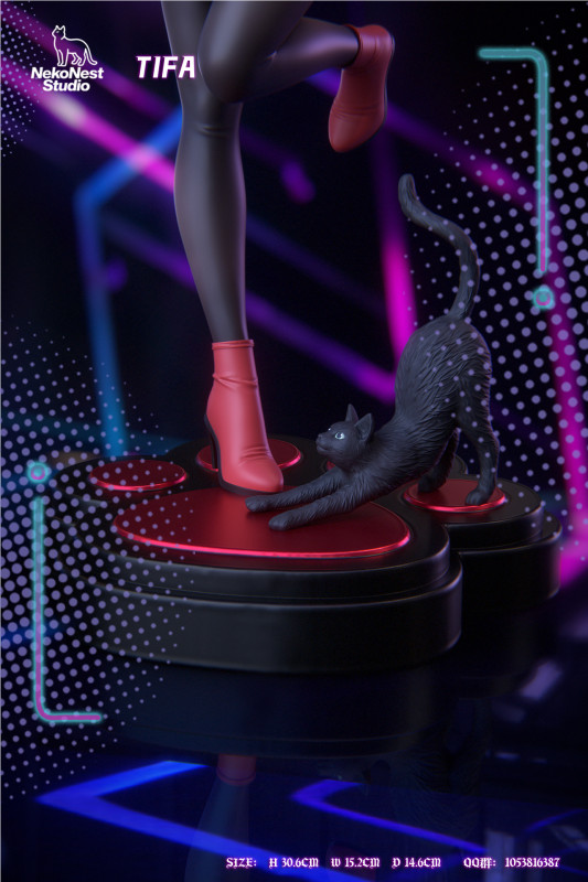 【Pre-order】Tifa Night Cat Girl Resin GK Statue 1/6 Scale NekoNest Studio
