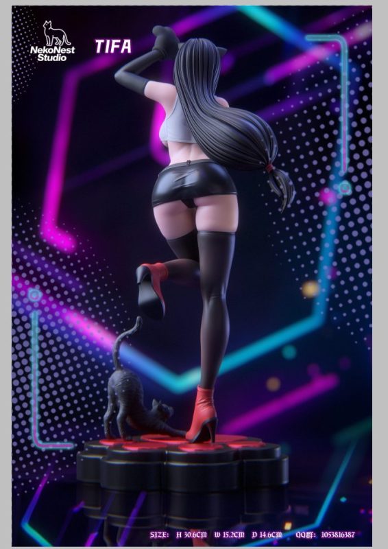 【Pre-order】Tifa Night Cat Girl Resin GK Statue 1/6 Scale NekoNest Studio