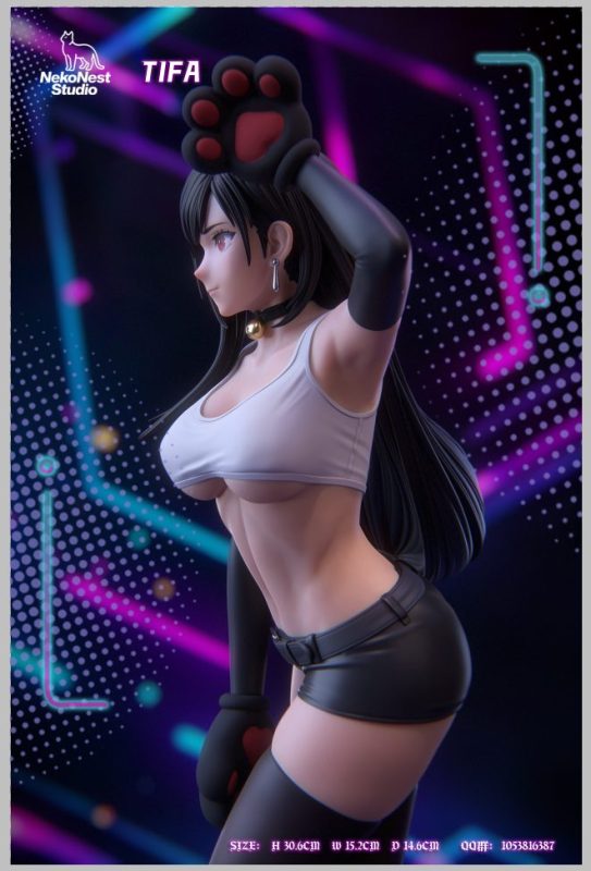 【Pre-order】Tifa Night Cat Girl Resin GK Statue 1/6 Scale NekoNest Studio