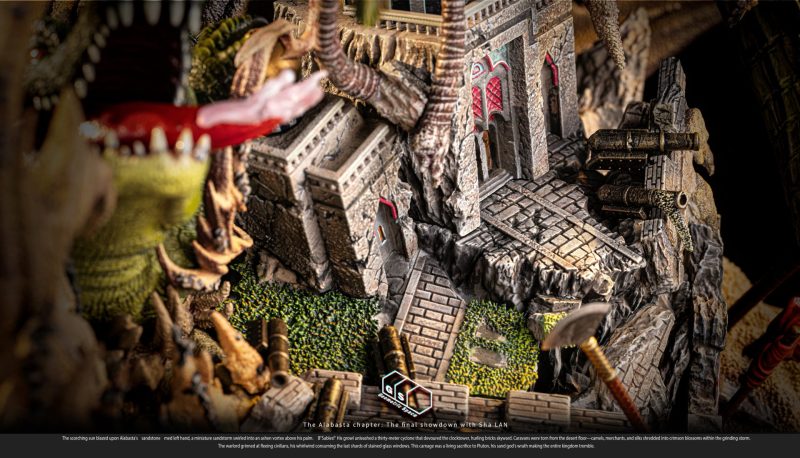 【Pre-order】Geometric Space Studio & Paint Core OP Crocodile Resin Statue